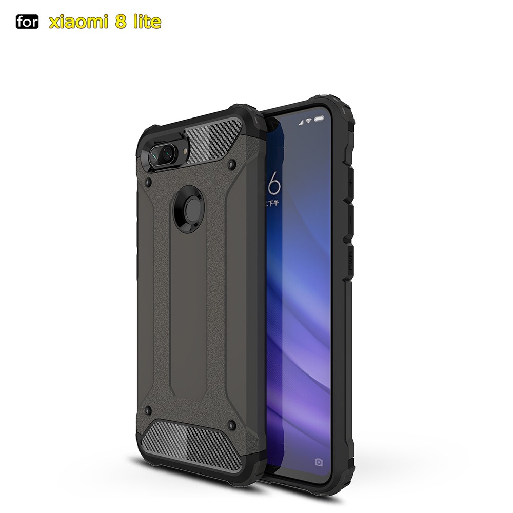 Ốp điện thoại armor chống sốc thiết kế sang trọng cho Xiaomi Mi 8 Lite