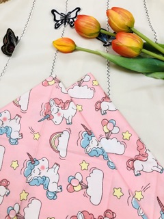 Set Khăn banada + Srunches (Có bán lẻ) mẫu Unicorn