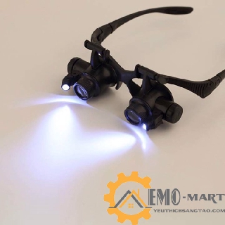 [ BH 12 THÁNG ] 💥 Kính lúp đeo mắt có đèn V2 💥 Kiểu Dáng Thon Gọn - Màu Sắc Sang Trọng - Độ Phóng Đại 25x