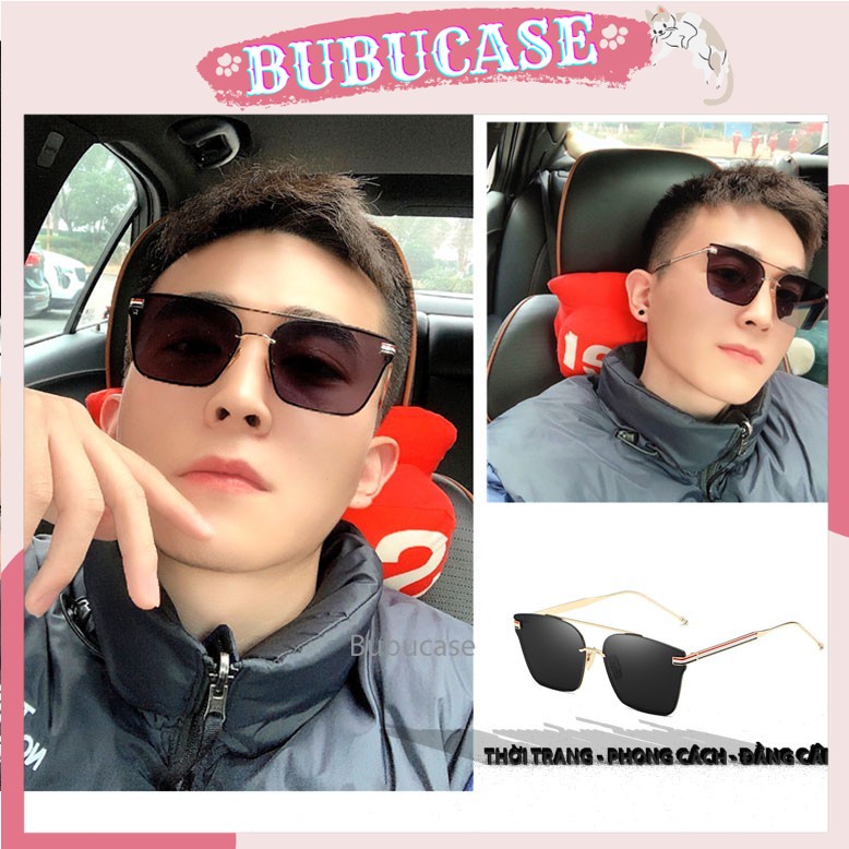 Kính mát vuông unisex cho cả nữ và nam kính râm hợp thời trang