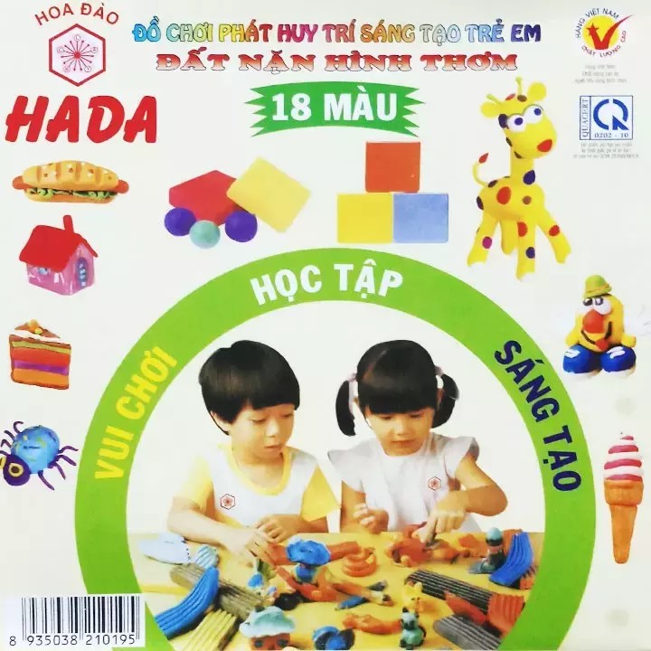 Đất sét nặn hình 18 màu