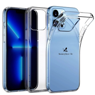 Ốp điện thoại TPU silicone dẻo trong suốt mỏng thích hợp cho iPhone 13 14 12 Mini Pro Max