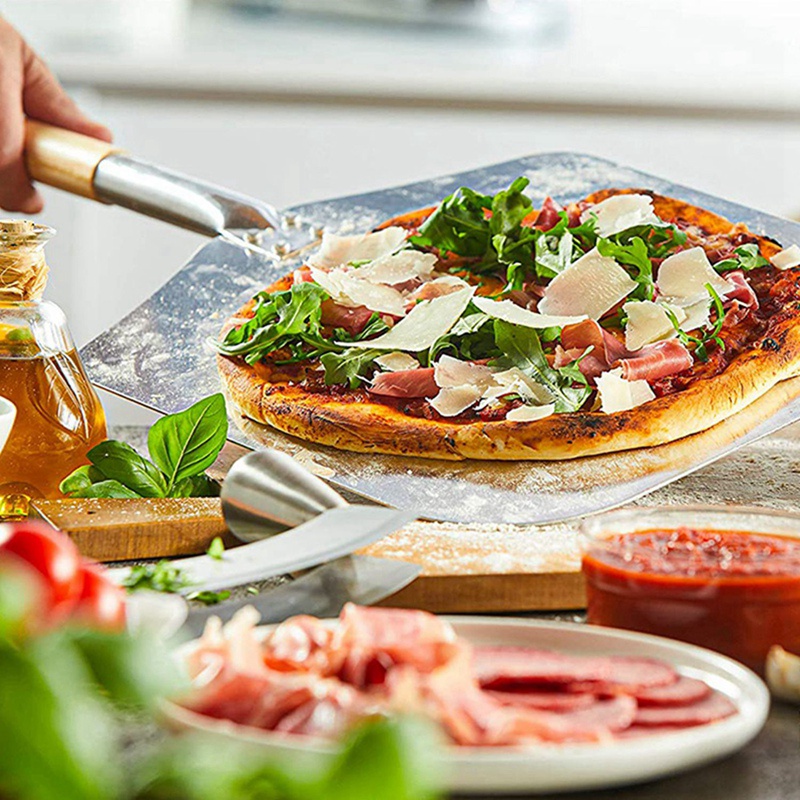 Dụng Cụ Đẩy Bánh Pizza 90Cm Bằng Nhôm Không Gỉ