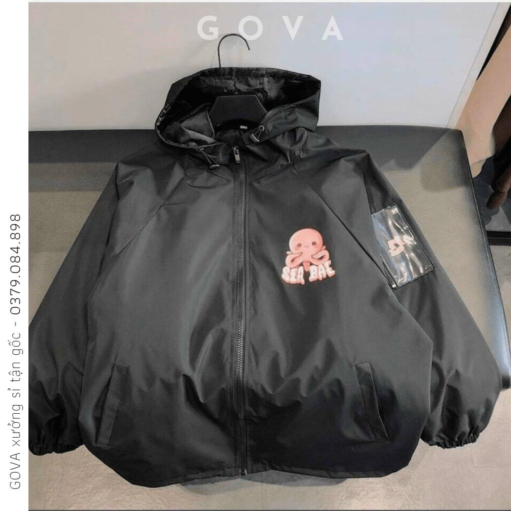 Áo khoác dù Sea Bae nam nữ form rộng Unisex 2 lớp Chống Nắng Siêu Hot ulzzang Jacket Bomber GOVA