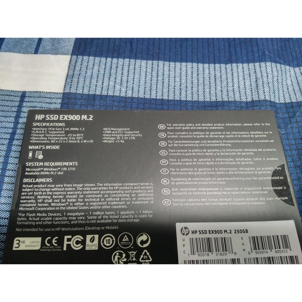 SSD M2 Nvme HP 250GB new seal xách tay US | BigBuy360 - bigbuy360.vn
