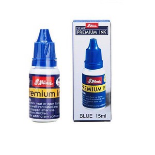 Mực dấu Shiny SI-63 màu xanh 15ml đóng trên mọi chất liệu