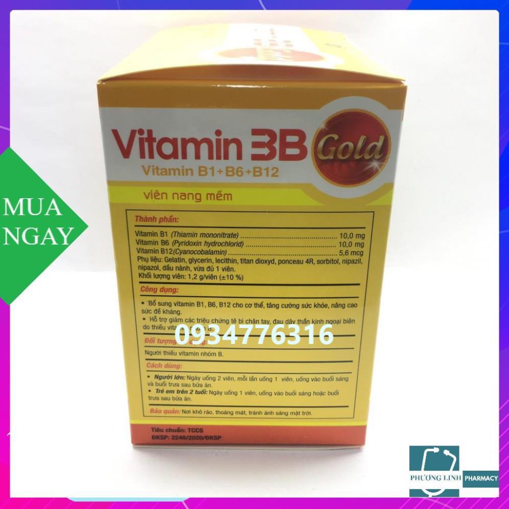 Vitamin 3B phúc Vinh hộp 10 vỉ x 10 viên