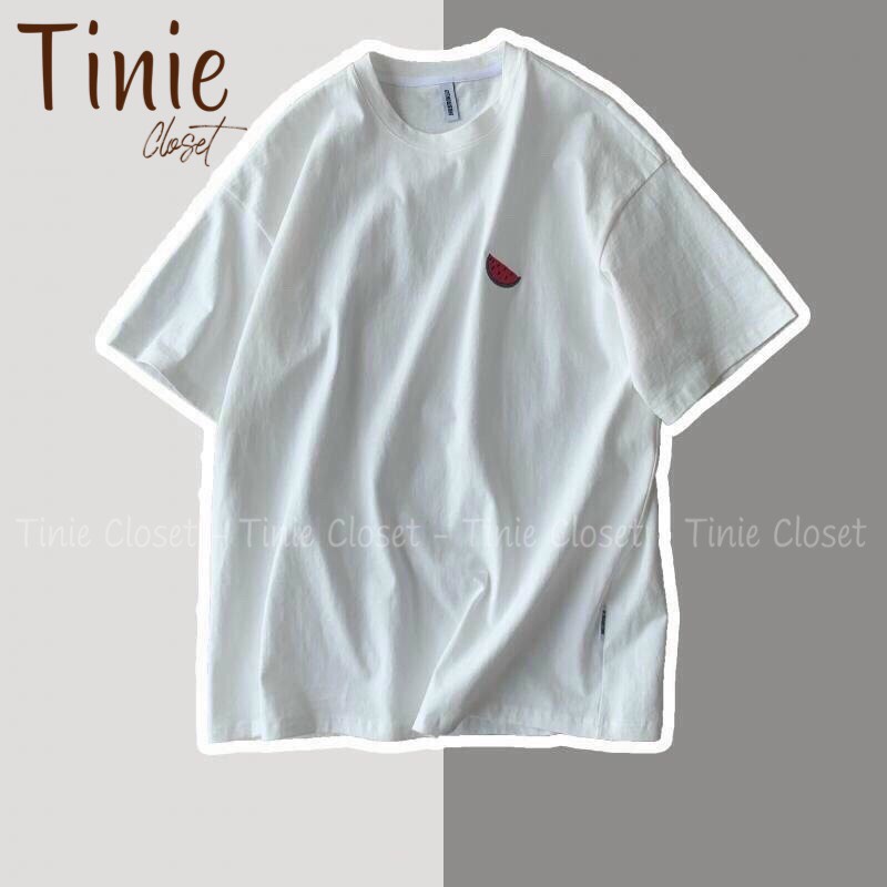 Áo thun nam nữ form rộng tay lỡ Unisex Trái Cây Tinie Closet Freesize