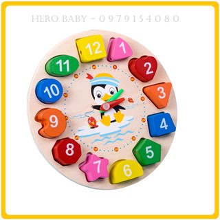 Đồng Hồ Xâu Hạt - Đồ Chơi Gỗ Cho Bé
