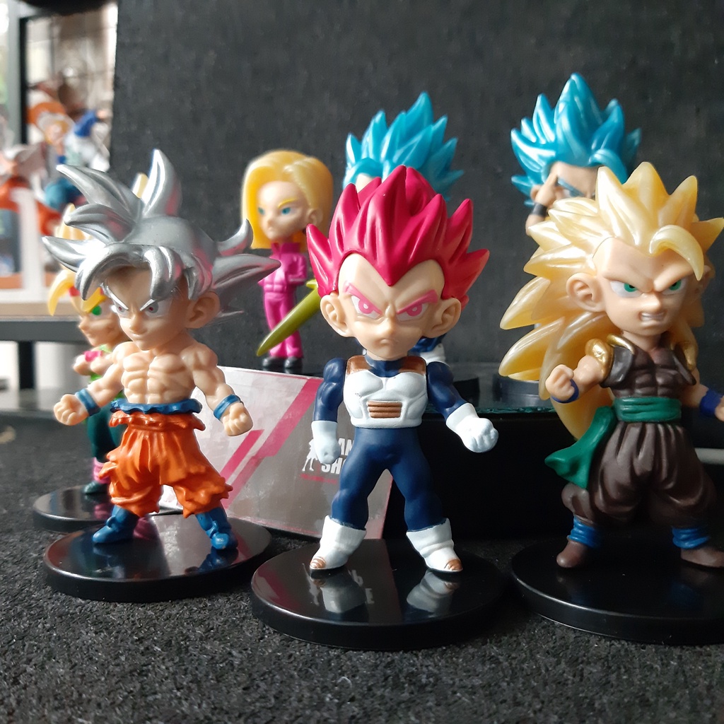 Mô Hình Dragon Ball Supper Nhân Vật Goku, Vegeto, vegeta 10cm nobox