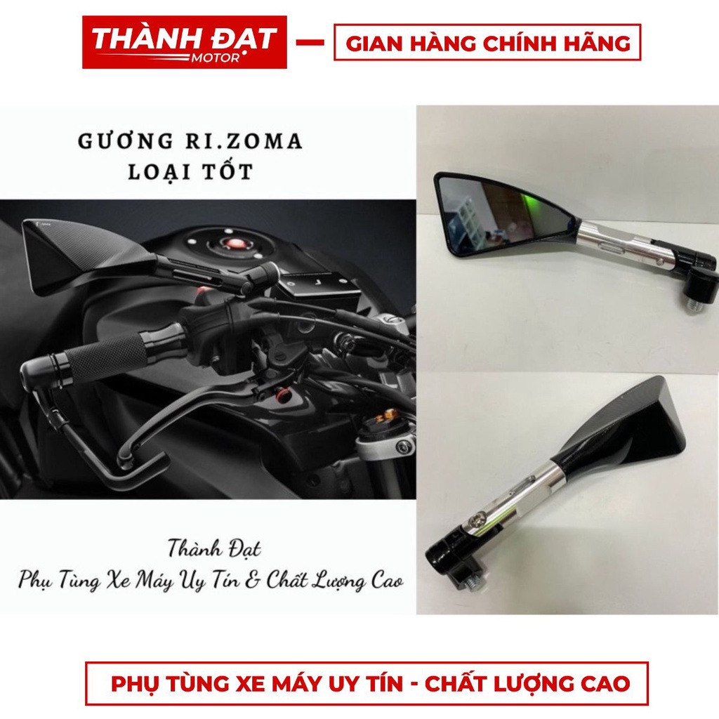 Gương, Kính chiếu hậu Ri.zoma thời trang cao cấp lắp mọi loại xe