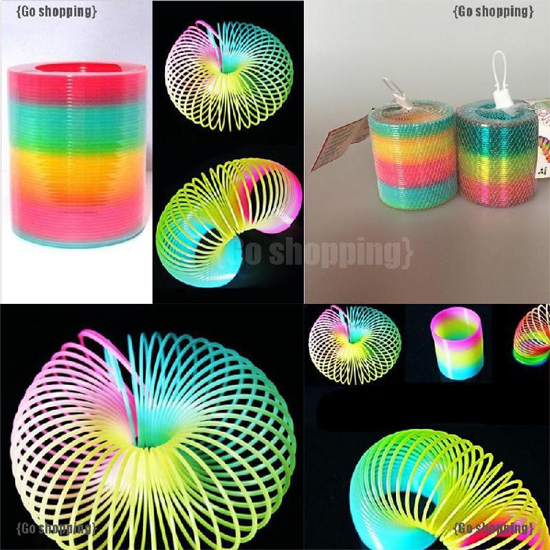 Lò xo màu cầu vồng dễ thương đường kính 8.7cm