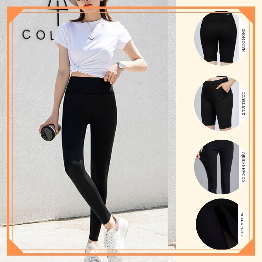 Quần legging nữ cạp cao nâng mông asos siêu co giãn LADYA STORE