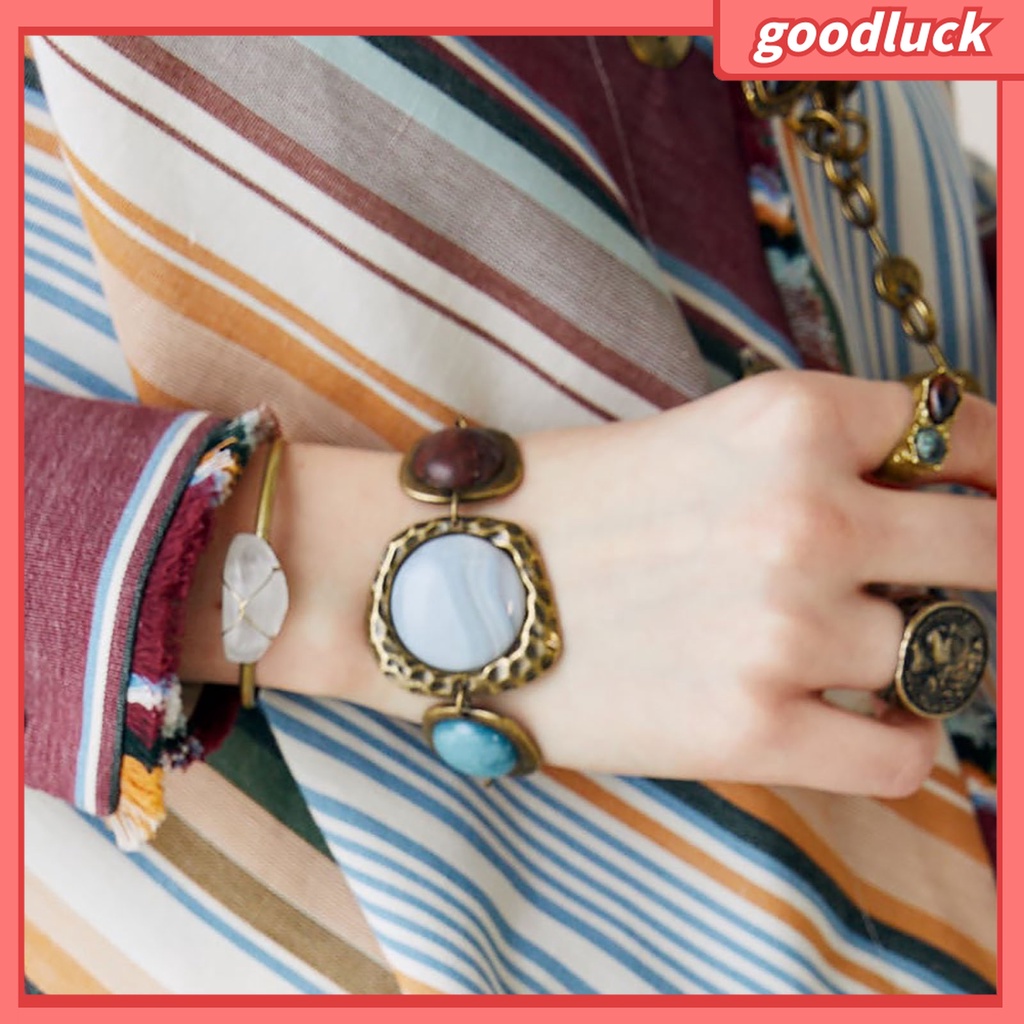 Goodluck| Vòng Đeo Tay Bằng Hợp Kim Thiết Kế Độc Đáo Thời Trang Cho Nữ