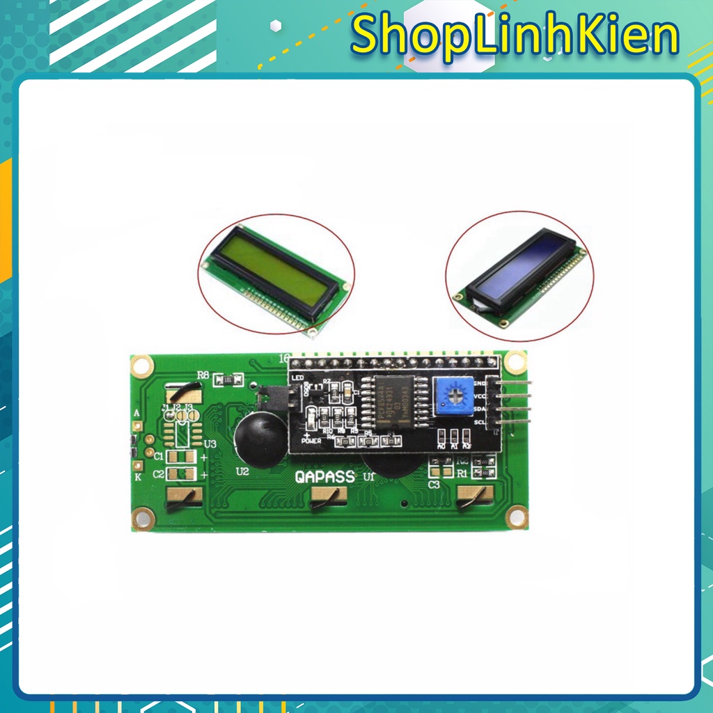 Màn hình LCD1602 có tích hợp module chuyển đổi I2C