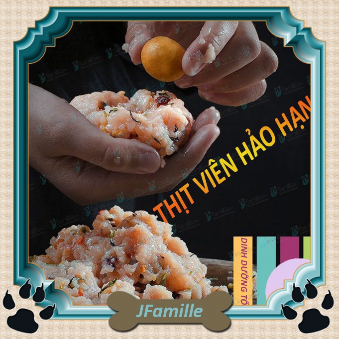 [HOMEMADE]Thức Ăn Dinh Dưỡng JFamille, Thịt Viên Hảo Hạng Từ Các Nguyên Liệu Tươi, Thơm Ngon Đậm Vị. JF112
