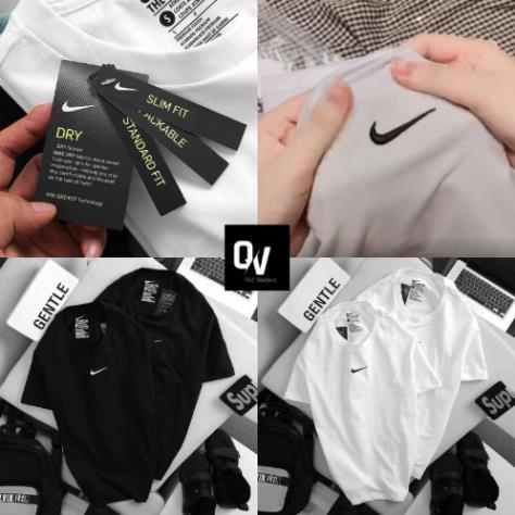 Áo thun nike tick thêu (tick thêu xịn) chất liệu cotton hàng chính hãng - SHOP Q&V !