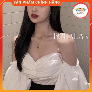 Áo trễ vai tay bồng cúp ngực gợi cảm