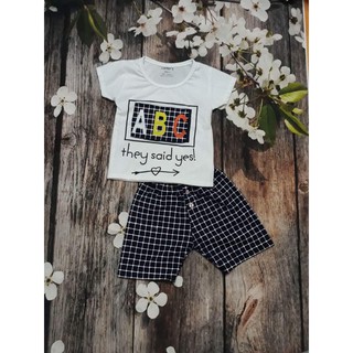 Bộ áo phông quần đùi abc