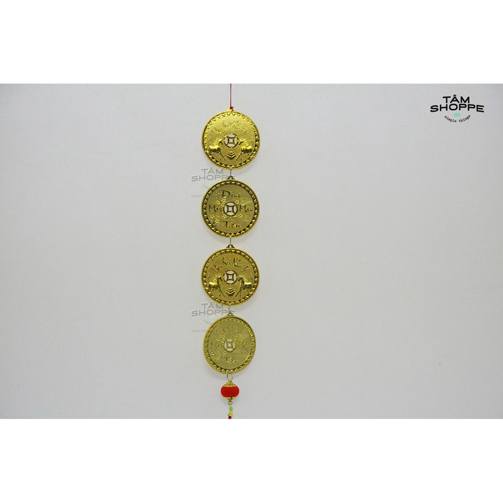 Dây đồng tiền treo trang trí tết Số 12 (50-100cm)