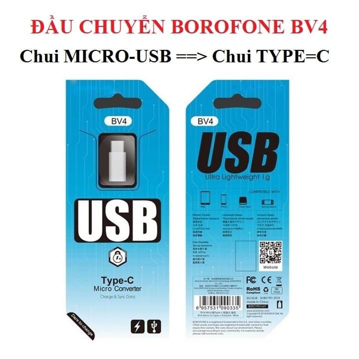 ĐẦU CHUYỂN MICRO-USB RA TYPE-C BV4