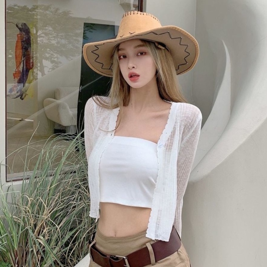 Áo Khoác cardigan Mỏng Dài Tay Chống Nắng Thời Trang Mùa Hè Cho Nữ