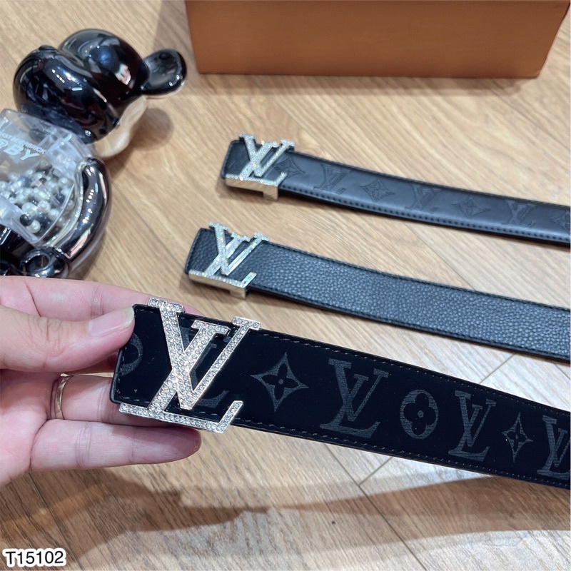 Thắt Lưng Da Tag Logo LV Cho Nam - Thắt Lưng Da Cho Nam Cao Cấp