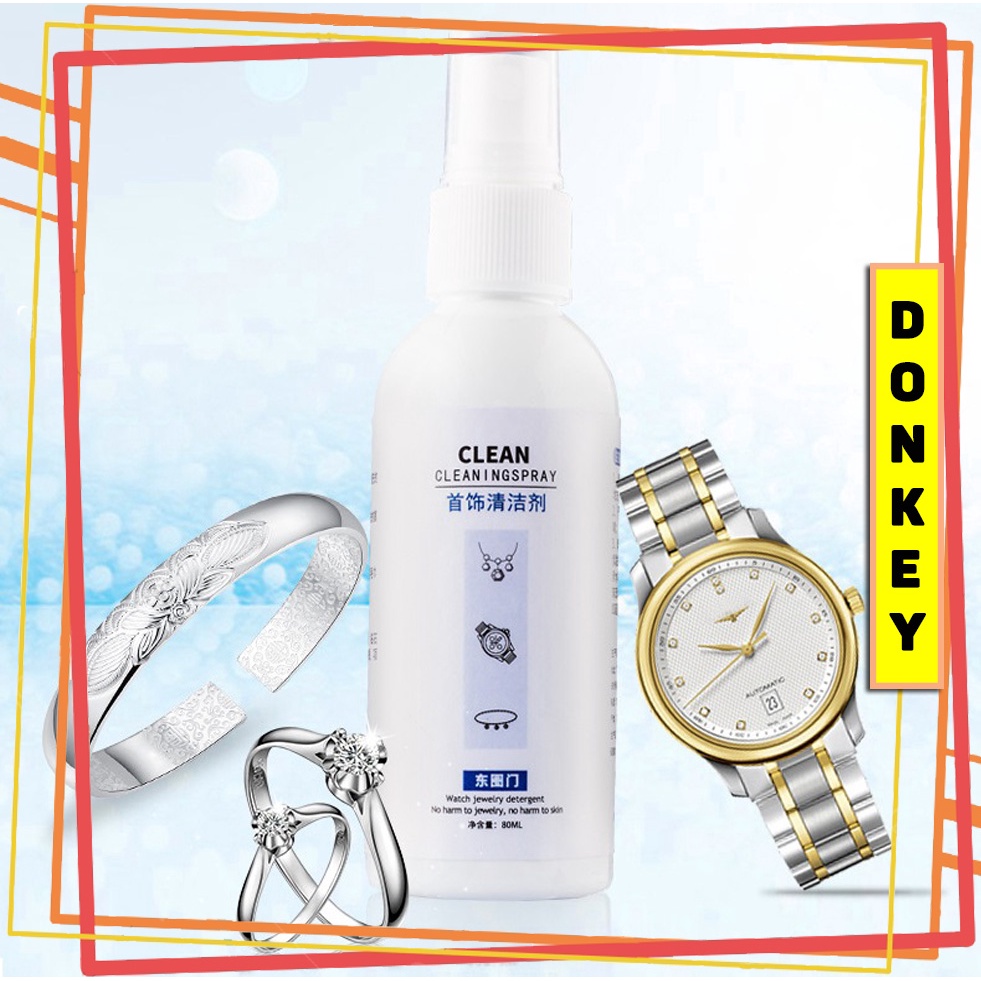 Dung Dịch Đánh Bóng Và Làm Sáng Đồ Trang Sức Vàng Bạc Cao Cấp CLEANINGSPAY 80ml