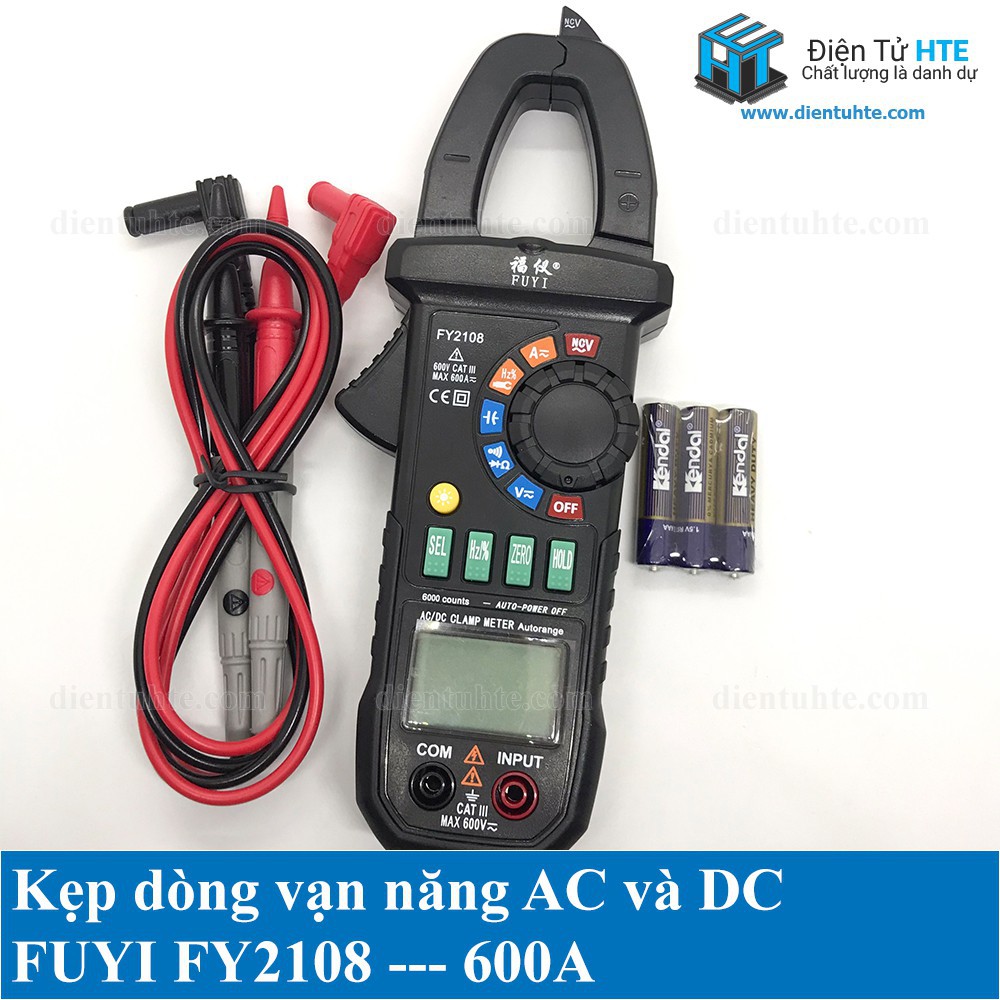 Kẹp dòng vạn năng điện tử AC và DC FUYI FY2108 600A [HTE-PLK-CN2]
