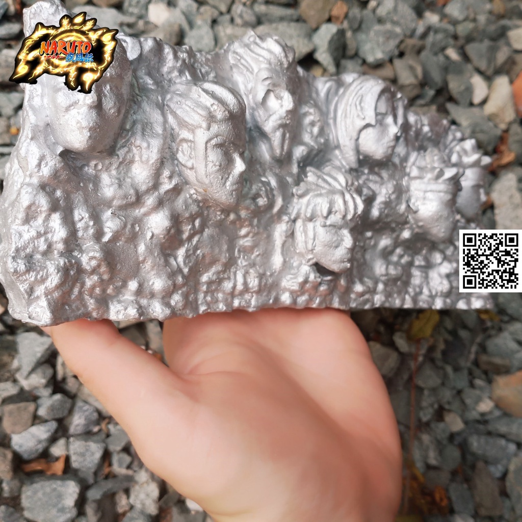 Mô hình tượng đài 7 vị Hokage màu bạc hoạt hình Naruto Đệ nhất Senju Hashirama nhị Senju Tobirama tam Sarutobi Hiruzen t