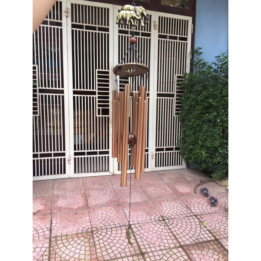 Chuông gió phong thủy hình voi mã v2