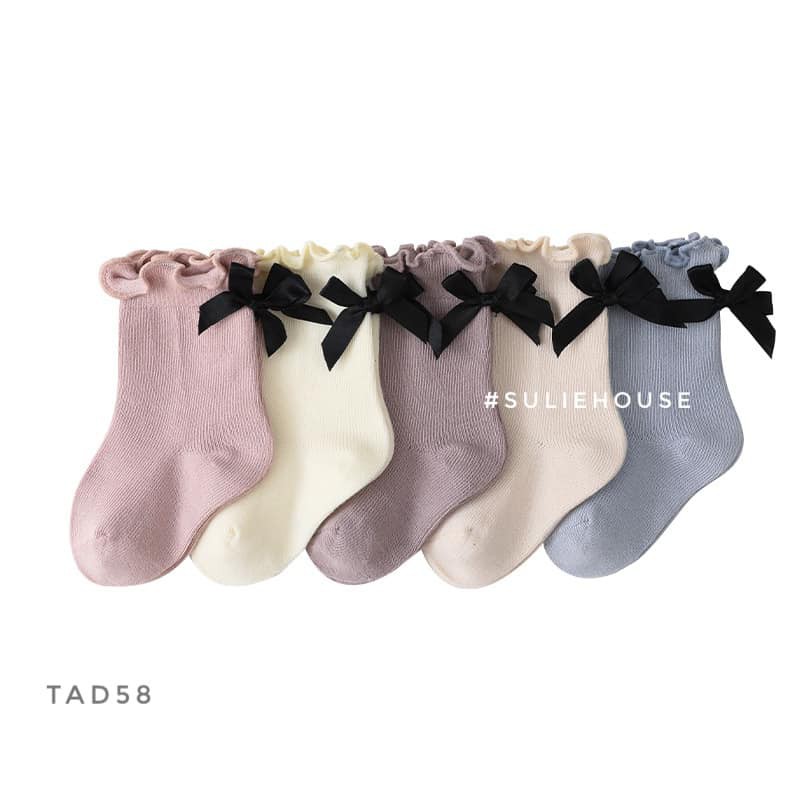 Tất cổ cao đính nơ - TAD58