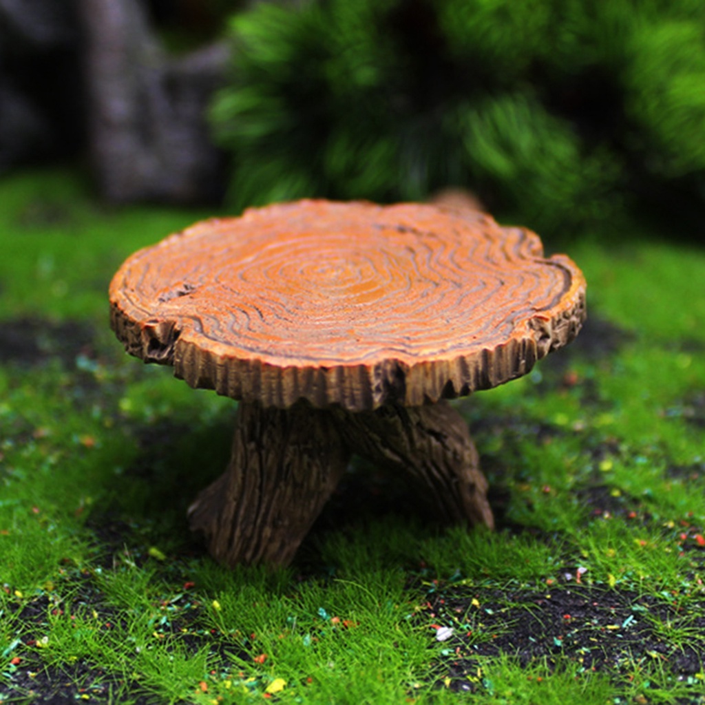 ❋ Đồ trang trí Bàn Ghế Mini Bằng Nhựa Resin Tinh Tế Trang Trí Tiểu Cảnh/Để Bàn