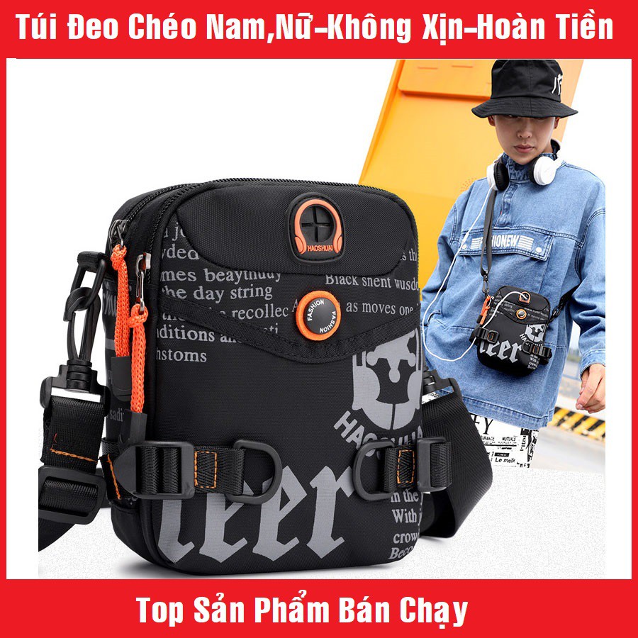 Túi Đeo Chéo Nam Cao Cấp, Vải Bền Đẹp Chống Thấm Nước,Phong Cách Thời Trang Hàn Quốc