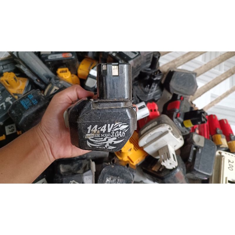 Vỏ pin zin máy khoan nhật bãi Hitachi - Makita - National