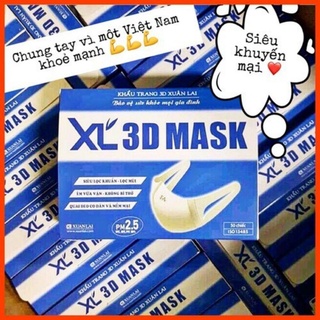 [GÒ VẤP- HỎA TỐC] Khẩu trang 3D mask Xuân Lai hộp 50 cái