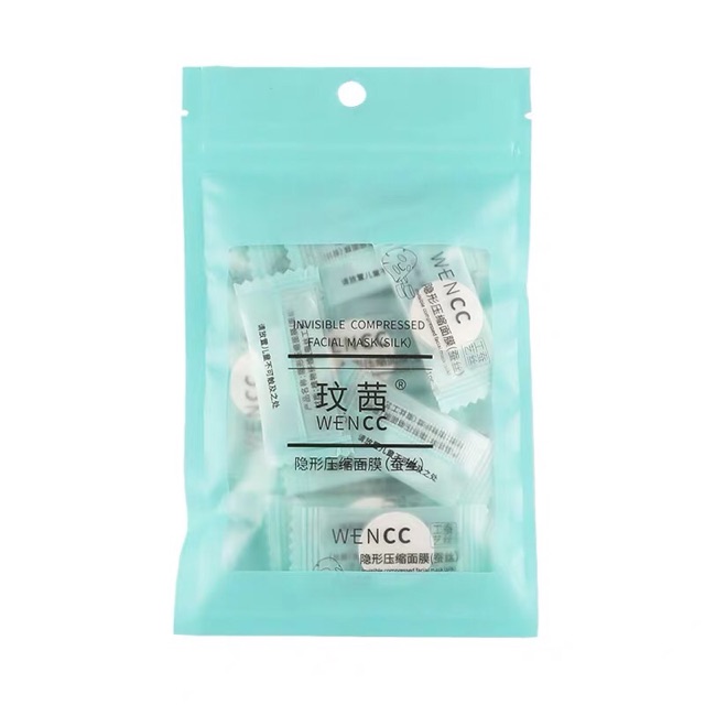 (CÓ SẴN) Set 50 mask nén Wencc