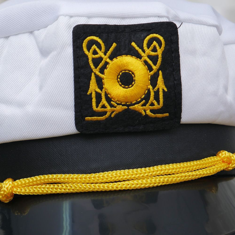 Mũ hóa trang thuyền trưởng màu trắng cho người lớn