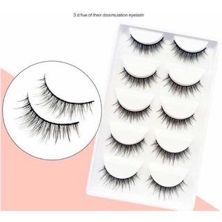 Lông mi giả lông chồn tự nhiên 5 cặp KUN013