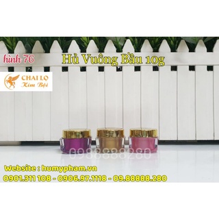 HŨ CHIẾT MỸ PHẨM - HỦ VUÔNG BẦU 10g