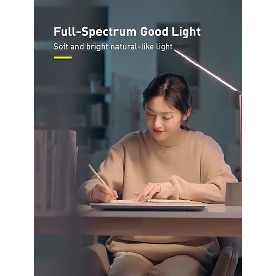 Đèn LED để bàn chống mỏi mắt, chống cận Hỗ Trợ Làm Việc , Học Tập , Đọc Sách Baseus DGZG-02, pin 2200mAh
