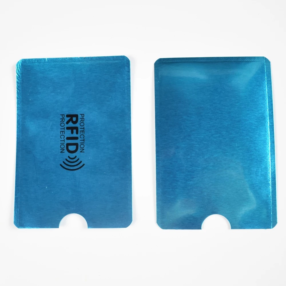 Bộ 2 bao đựng thẻ bảo vệ TZUZL bằng nhôm ngăn ngừa RFID chống quét đánh cắp thông tin trái phép thông minh