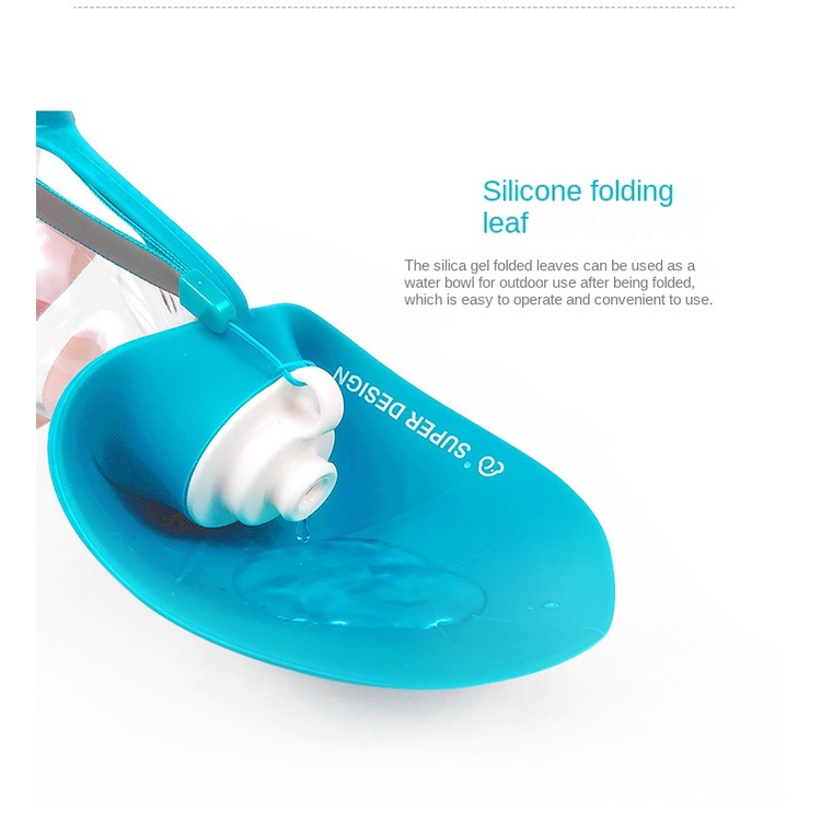 Bình Đựng Nước Uống Ngoài Trời Cho Thú Cưng Hình Chiếc Lá