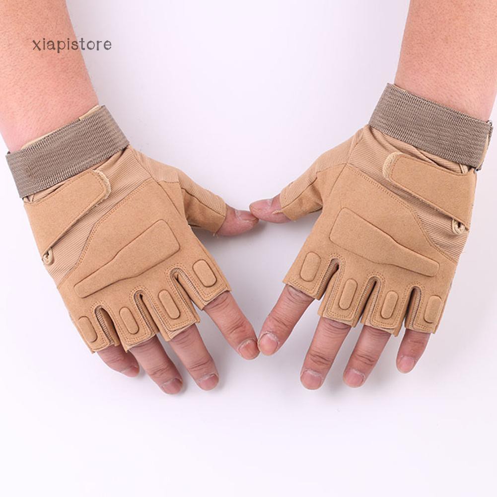 Bao tay hở ngón chuyên dùng lái xe mô tô