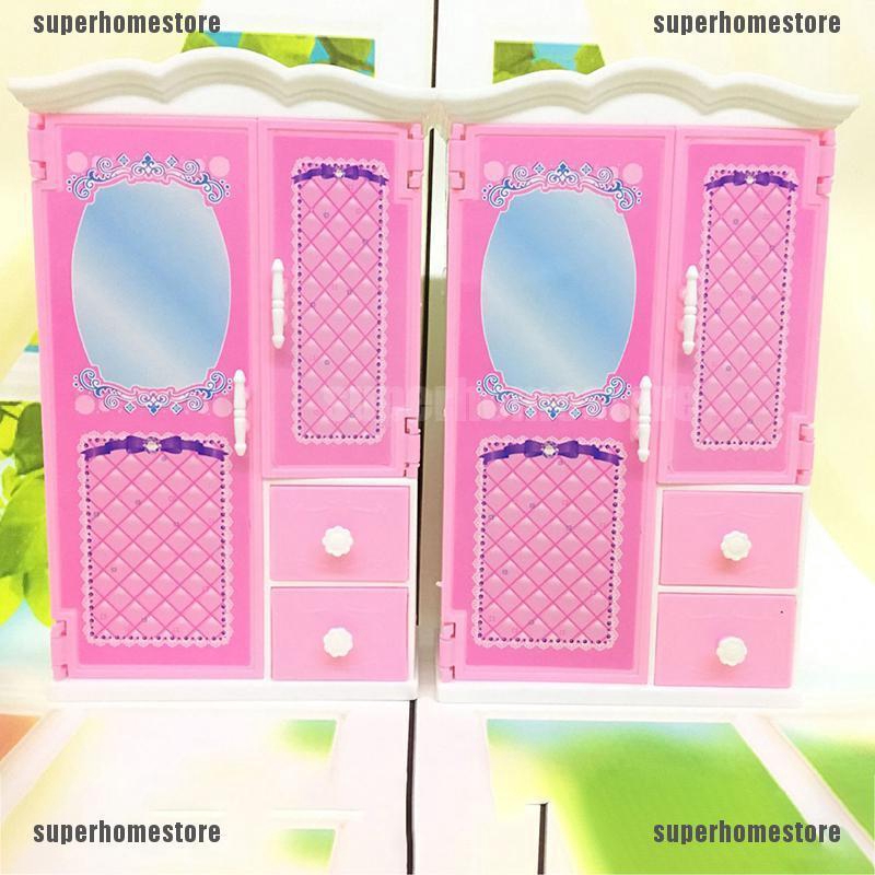 Tủ Quần Áo Đồ Chơi Búp Bê Công Chúa Cho Bé Gái