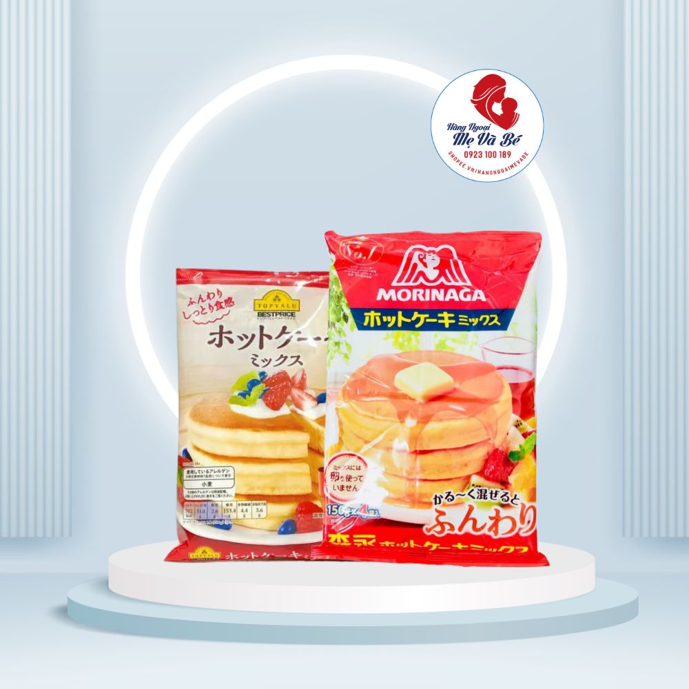 Bột Làm Bánh Doreamon, bánh Pancake Morinaga, Topvalue Nhật Bản cho bé [Date T1/2025]