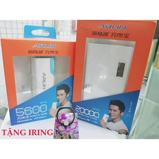 Sạc dự phòng chính hãng arun 5600 / 20000 mah