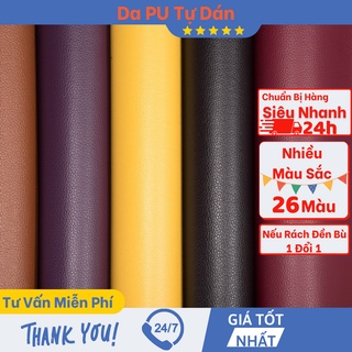 Miếng dán vải da PU cỡ lớn, da tự dính sửa ghế,  nội thất 138*100cm