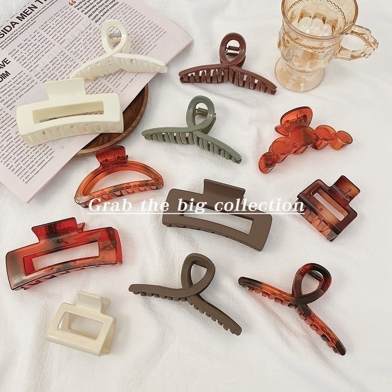Kẹp Tóc Càng Cua Acrylic Nhiều Kiểu Dáng Thời Trang Mùa Hè Phong Cách Hàn Quốc Dành Cho Nữ