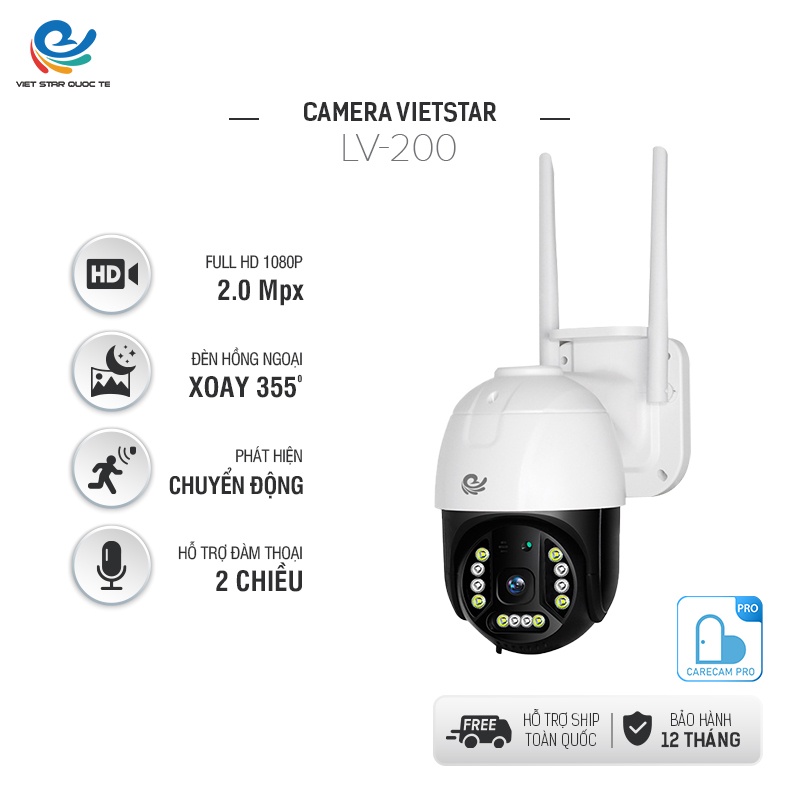 Camera Wifi Thương Hiệu Việt Star Quốc Tế YS8031 3.0mxp - Xoay Theo Chuyển Động -Bảo Hành 12 Tháng